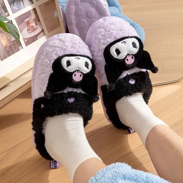 Fluffy Sanrio Hello Kitty Slippers