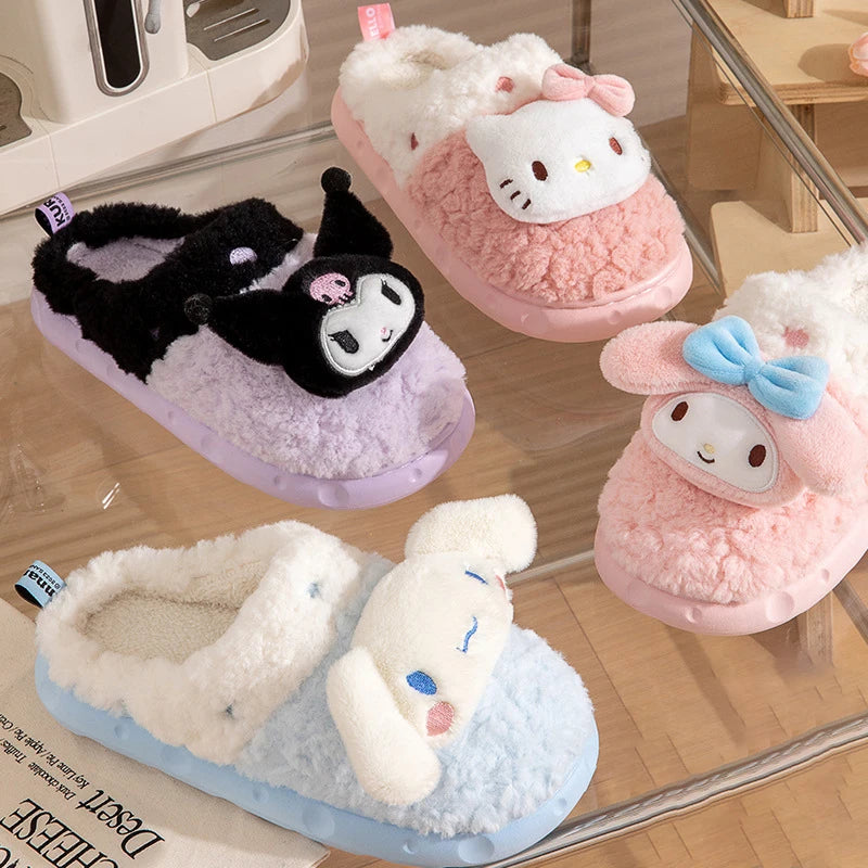 Fluffy Sanrio Hello Kitty Slippers