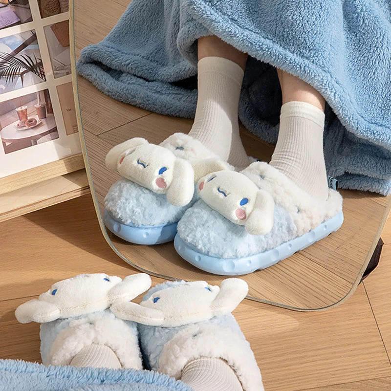 Fluffy Sanrio Hello Kitty Slippers